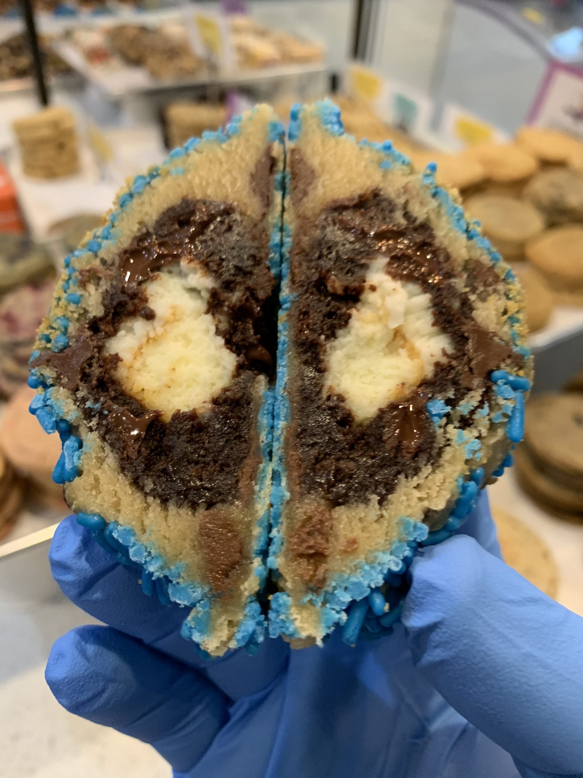 Jumbo Brownie Cheesecake stuffed Detroit Cookie Co.